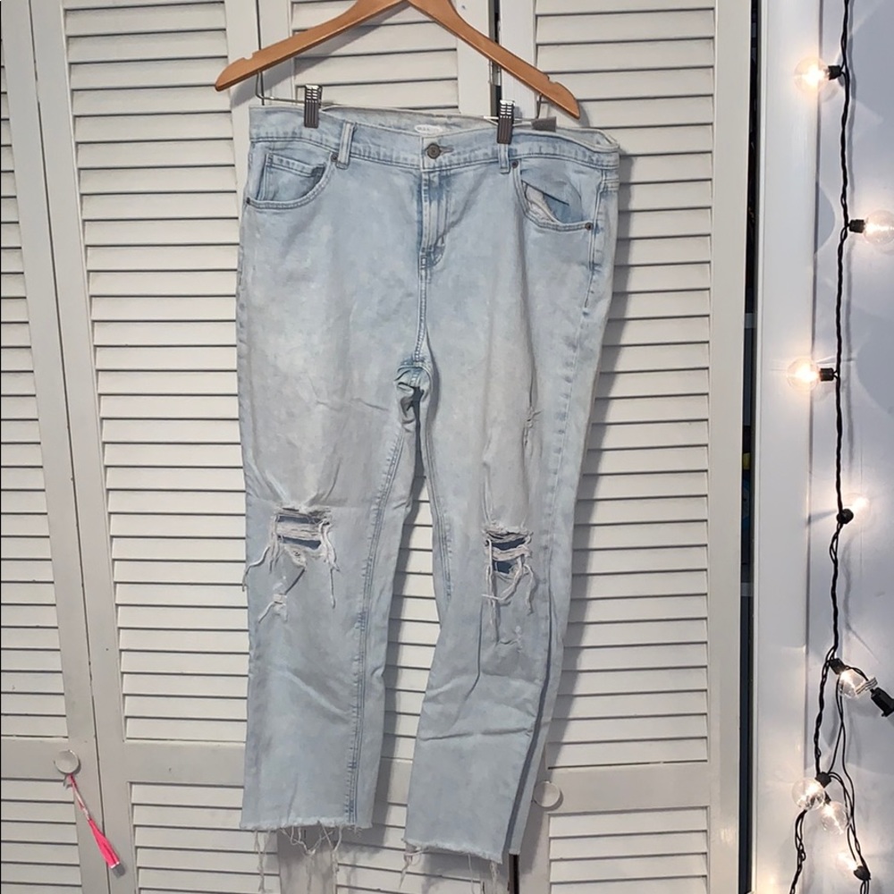 Old navy boyfriend ripped Jeans